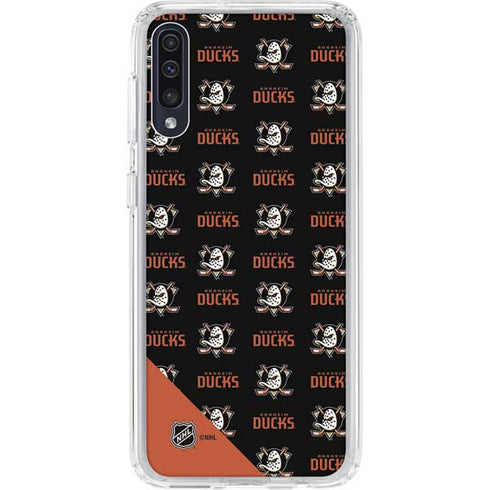 NHL Anaheim Ducks Pattern Galaxy A50 Clear Case